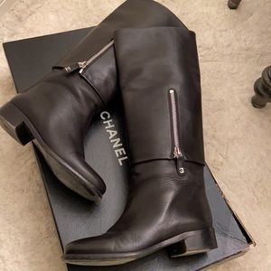 100% Authentic Chanel riding boots